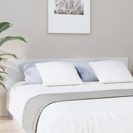811043 vidaXL Bed Headboard White 200x1,5x80 cm Engineered Wood
