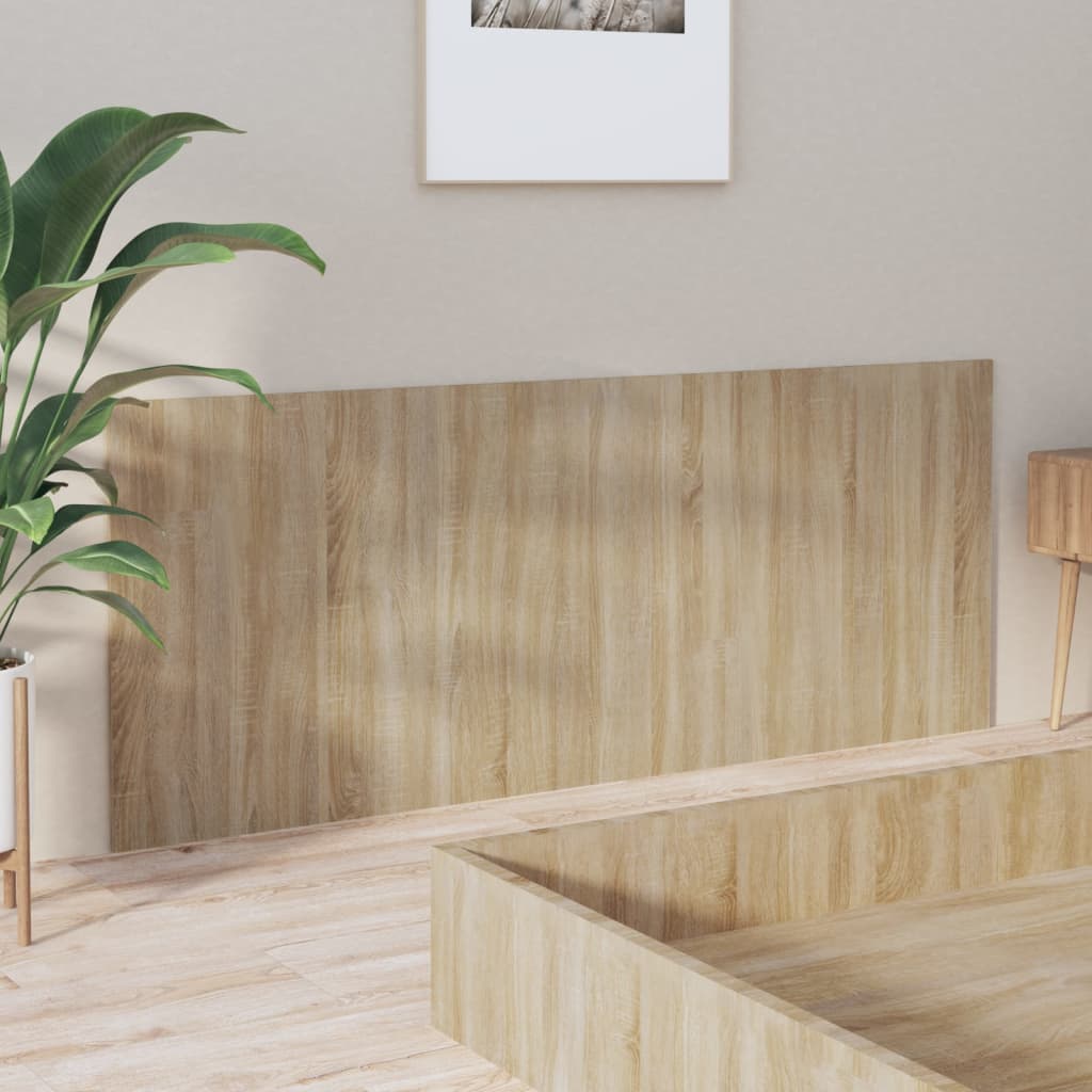 811046 vidaXL Bed Headboard Sonoma Oak 200x1,5x80 cm Engineered Wood