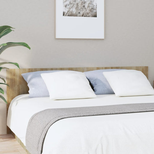 811046 vidaXL Bed Headboard Sonoma Oak 200x1,5x80 cm Engineered Wood