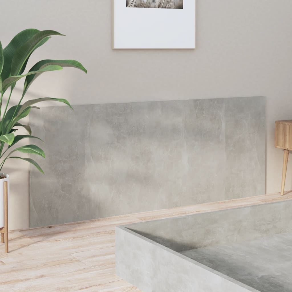811047 vidaXL Bed Headboard Concrete Grey 200x1,5x80 cm Engineered Wood