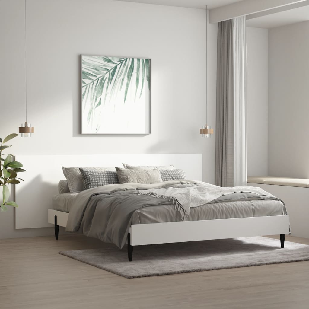 811052 vidaXL Wall Headboard White 240x1,5x80 cm Engineered Wood