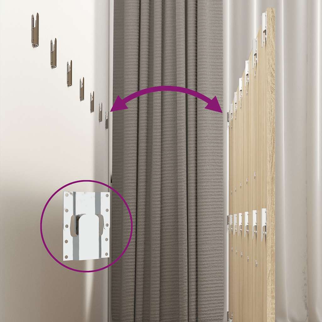 811055 vidaXL Wall Headboard Sonoma Oak 240x1,5x80 cm Engineered Wood
