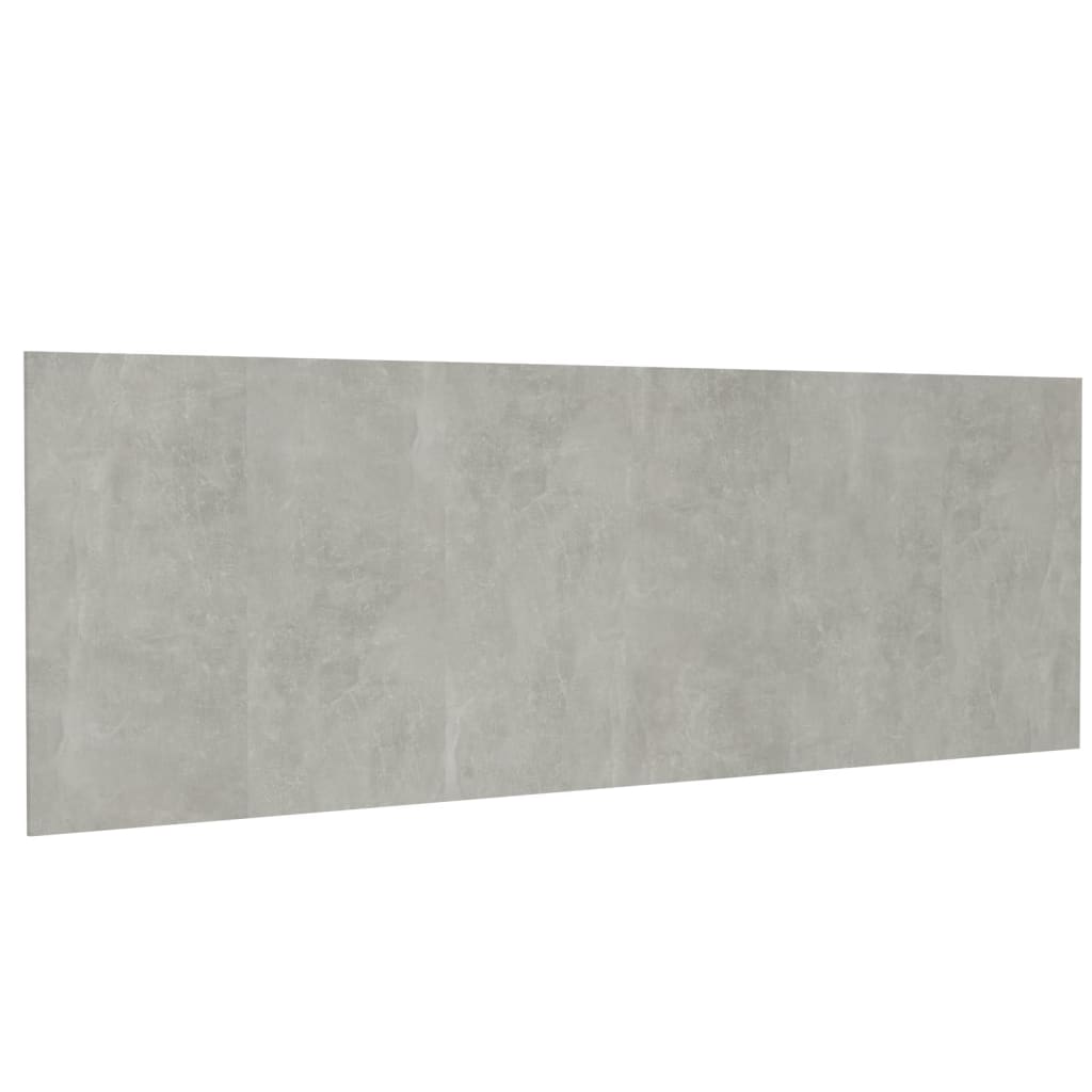 811056 vidaXL Wall Headboard Concrete Grey 240x1,5x80 cm Engineered Wood