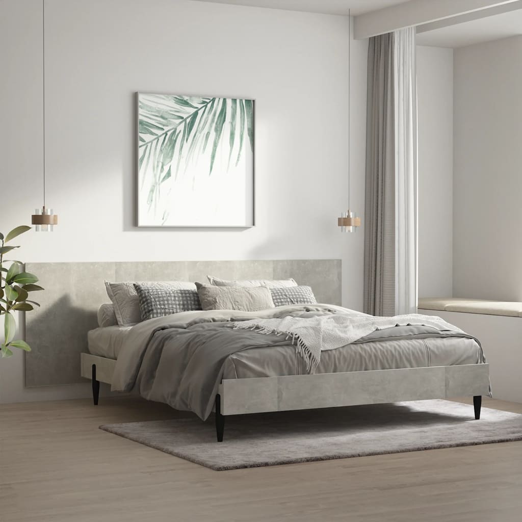 811056 vidaXL Wall Headboard Concrete Grey 240x1,5x80 cm Engineered Wood