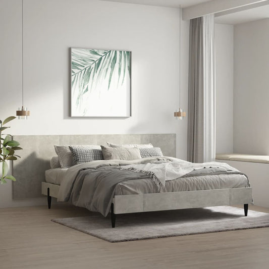 811056 vidaXL Wall Headboard Concrete Grey 240x1,5x80 cm Engineered Wood