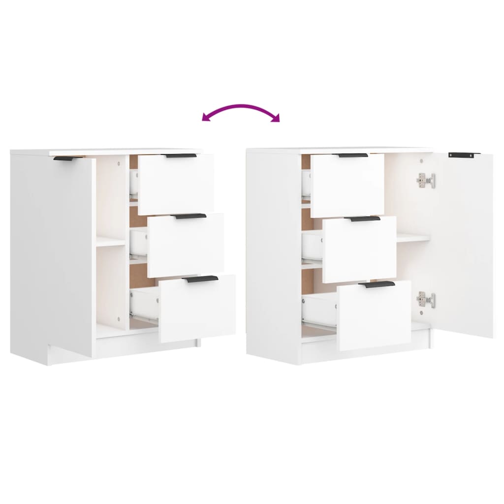 vidaXL Sideboard White Engineered Wood