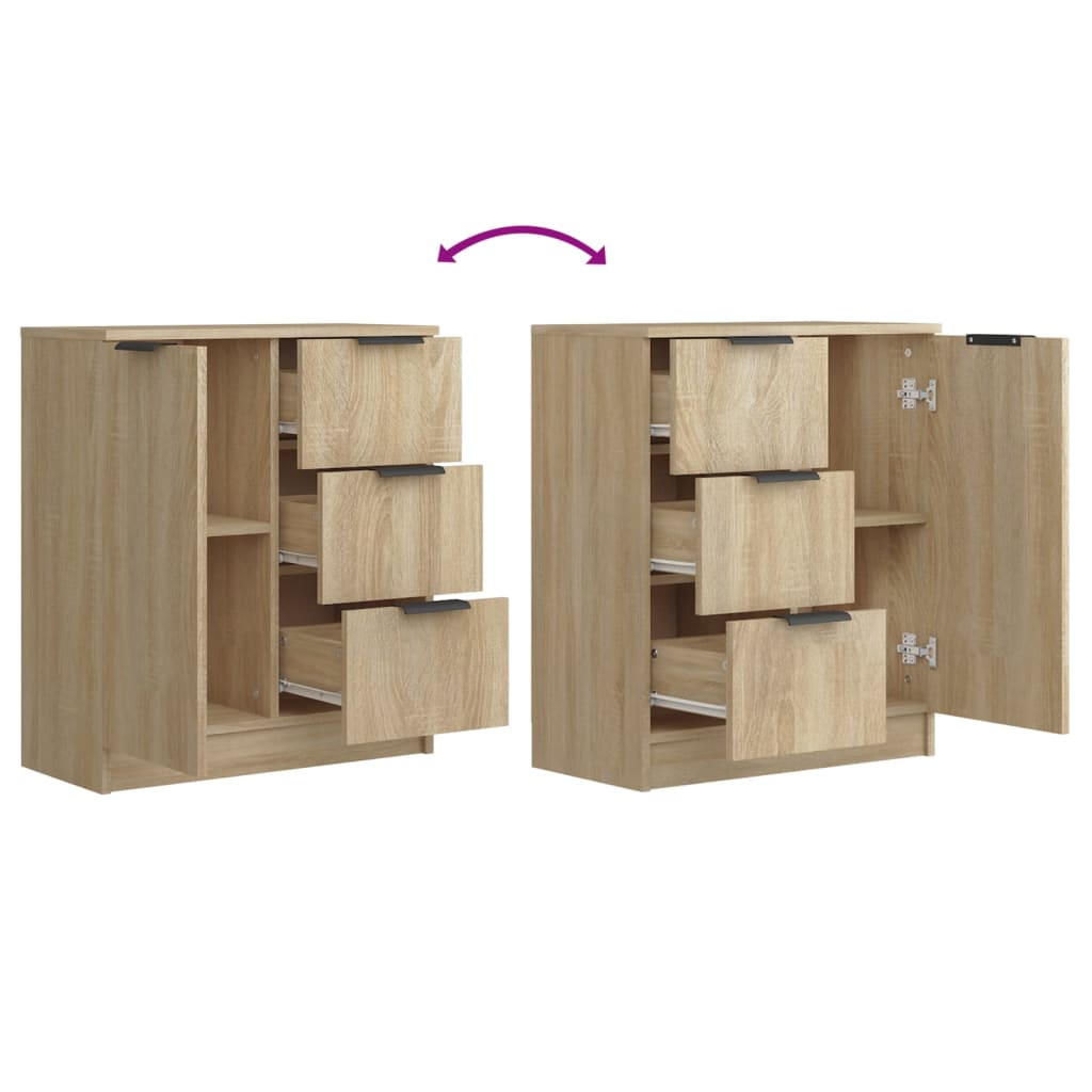 vidaXL Sideboard Sonoma Oak Engineered Wood