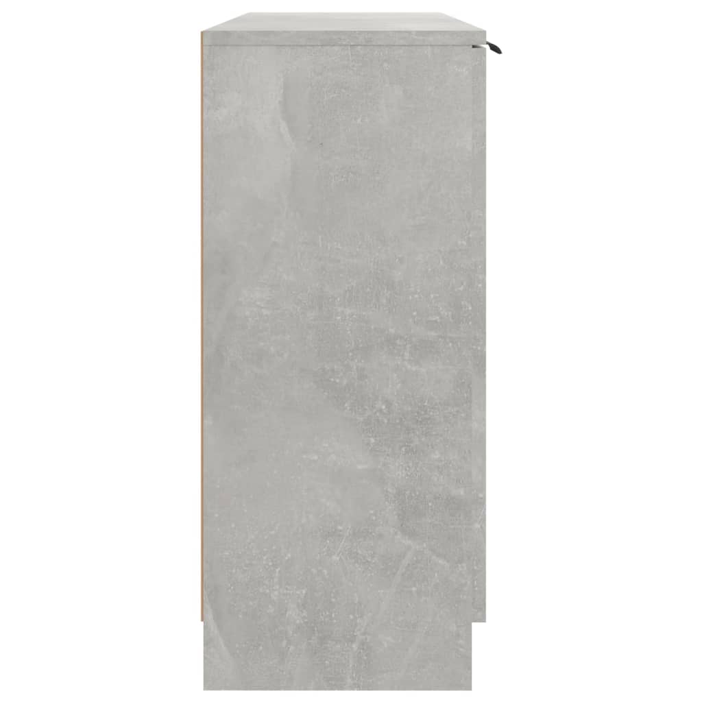 vidaXL Sideboard Concrete Grey 90.5x30x70 cm Engineered Wood