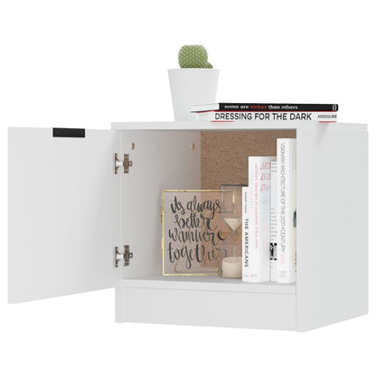 811196 vidaXL Bedside Cabinet White 40x39x40 cm