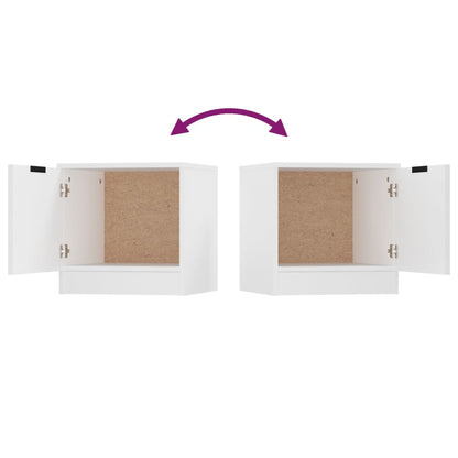 811196 vidaXL Bedside Cabinet White 40x39x40 cm