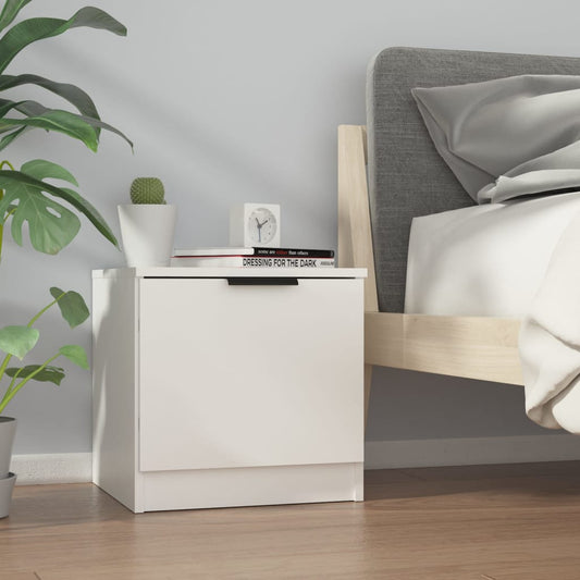 811196 vidaXL Bedside Cabinet White 40x39x40 cm