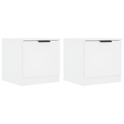 811197 vidaXL Bedside Cabinets 2 pcs White 40x39x40 cm