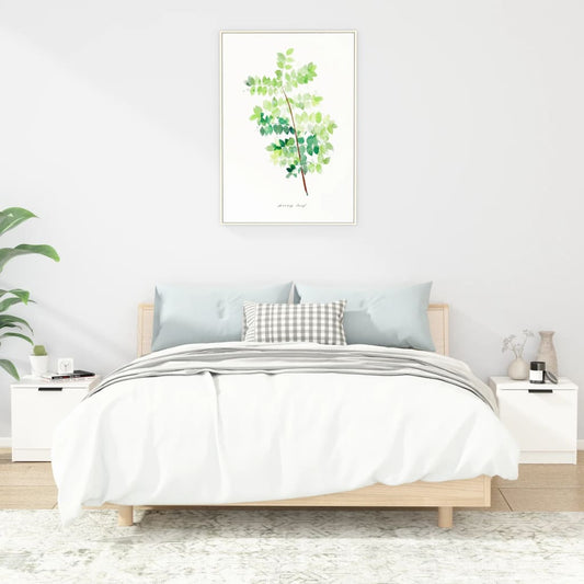 811197 vidaXL Bedside Cabinets 2 pcs White 40x39x40 cm