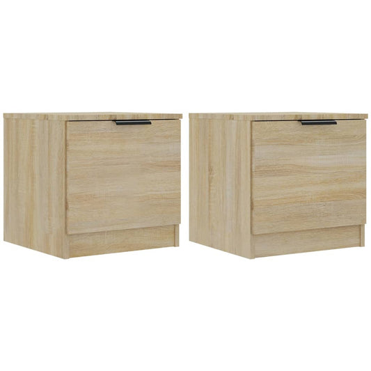 811203 vidaXL Bedside Cabinets 2 pcs Sonoma Oak 40x39x40 cm