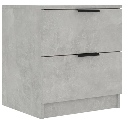 vidaXL Bedside Cabinets 2 pcs Concrete Grey Engineered Wood