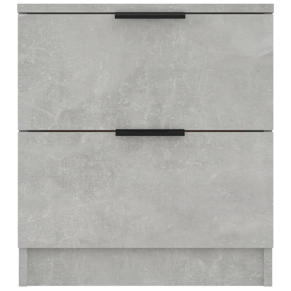 vidaXL Bedside Cabinets 2 pcs Concrete Grey Engineered Wood