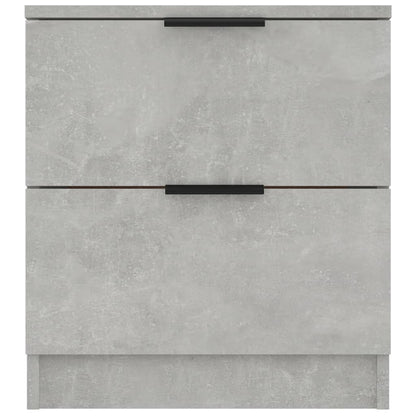vidaXL Bedside Cabinets 2 pcs Concrete Grey Engineered Wood