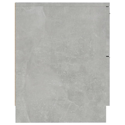 vidaXL Bedside Cabinets 2 pcs Concrete Grey Engineered Wood