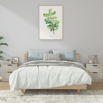 vidaXL Bedside Cabinets 2 pcs Concrete Grey Engineered Wood