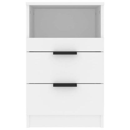 vidaXL Bedside Cabinet White Engineered Wood
