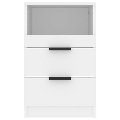 vidaXL Bedside Cabinets 2 pcs White Engineered Wood