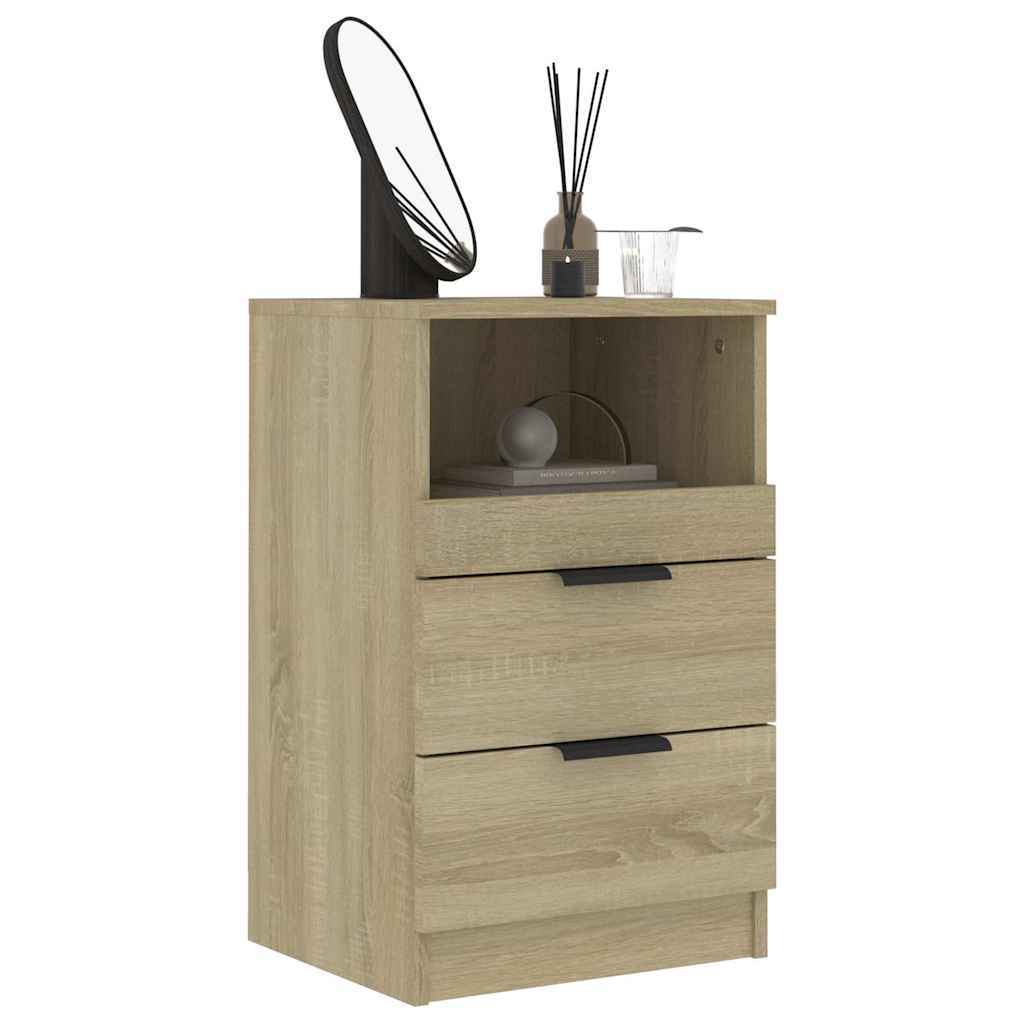 vidaXL Bedside Cabinet Sonoma Oak Engineered Wood