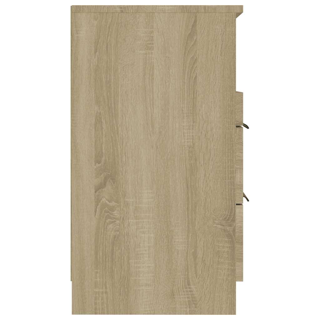 vidaXL Bedside Cabinets 2 pcs Sonoma Oak Engineered Wood