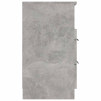 vidaXL Bedside Cabinet Concrete Grey Engineered Wood