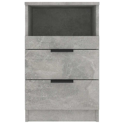 vidaXL Bedside Cabinets 2 pcs Concrete Grey Engineered Wood