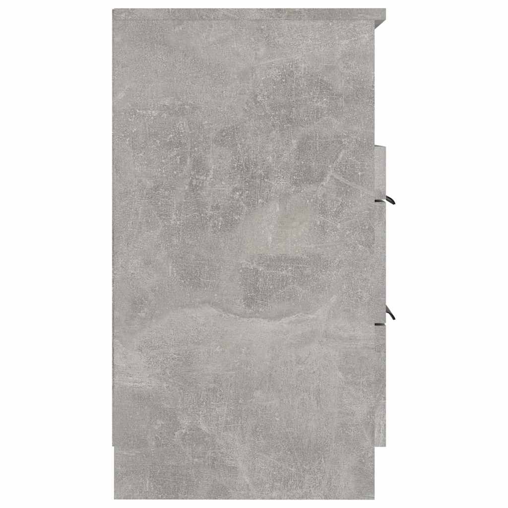 vidaXL Bedside Cabinets 2 pcs Concrete Grey Engineered Wood