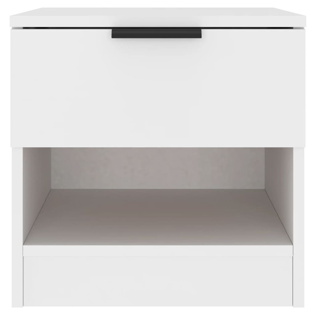vidaXL Bedside Cabinets 2 pcs White Engineered Wood