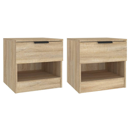 vidaXL Bedside Cabinets 2 pcs Sonoma Oak Engineered Wood