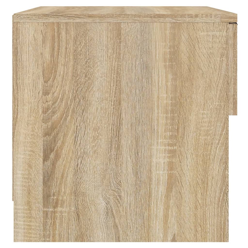 vidaXL Bedside Cabinets 2 pcs Sonoma Oak Engineered Wood