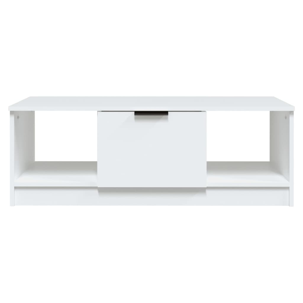 vidaXL Coffee Table White 102x50x36 cm Engineered Wood