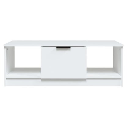 vidaXL Coffee Table White 102x50x36 cm Engineered Wood
