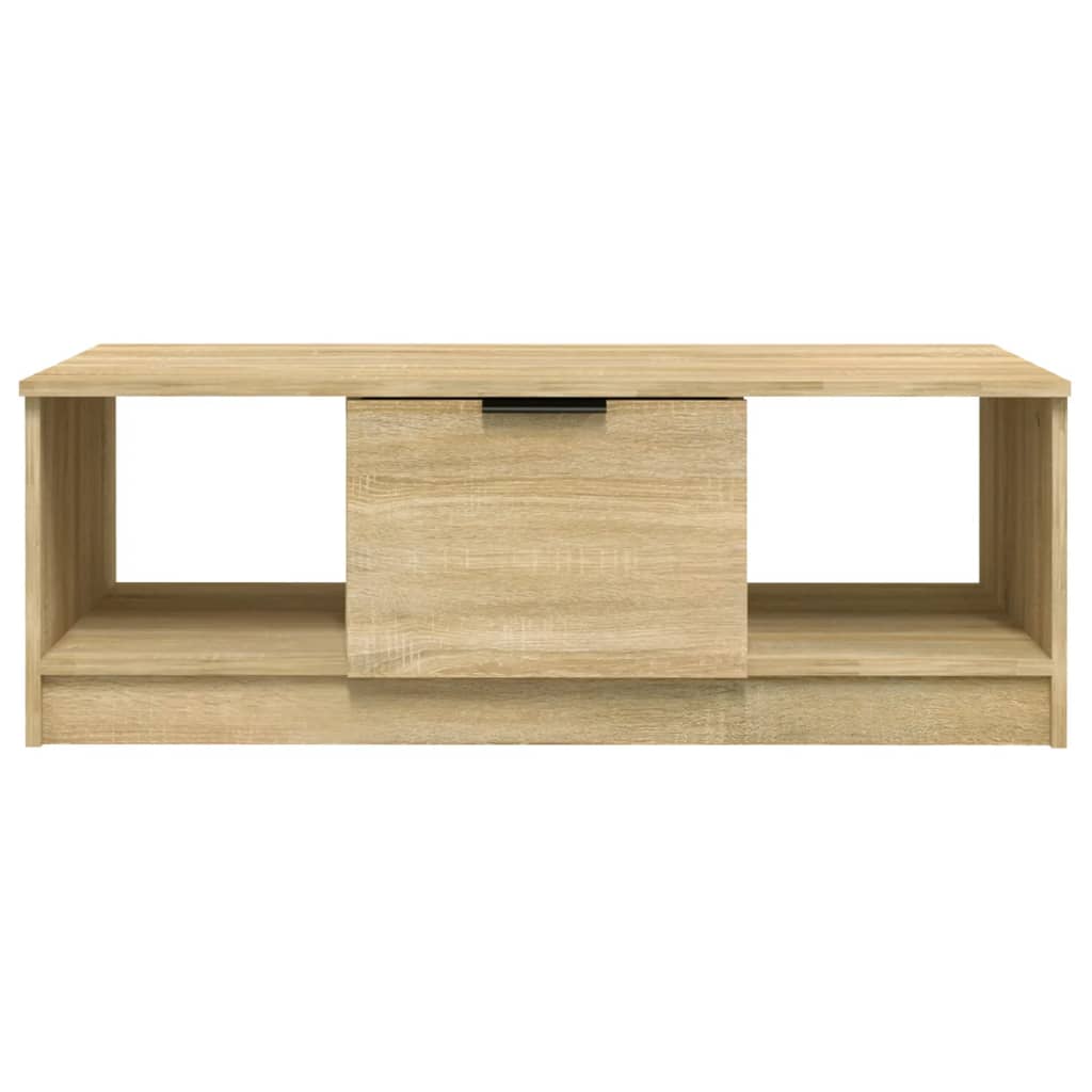 vidaXL Coffee Table Sonoma Oak 102x50x36 cm Engineered Wood