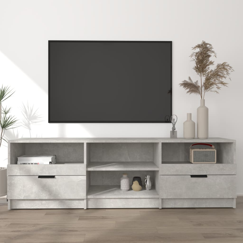 vidaXL TV Cabinet | Concrete Grey | Engineered Wood | Medium | TV Stand