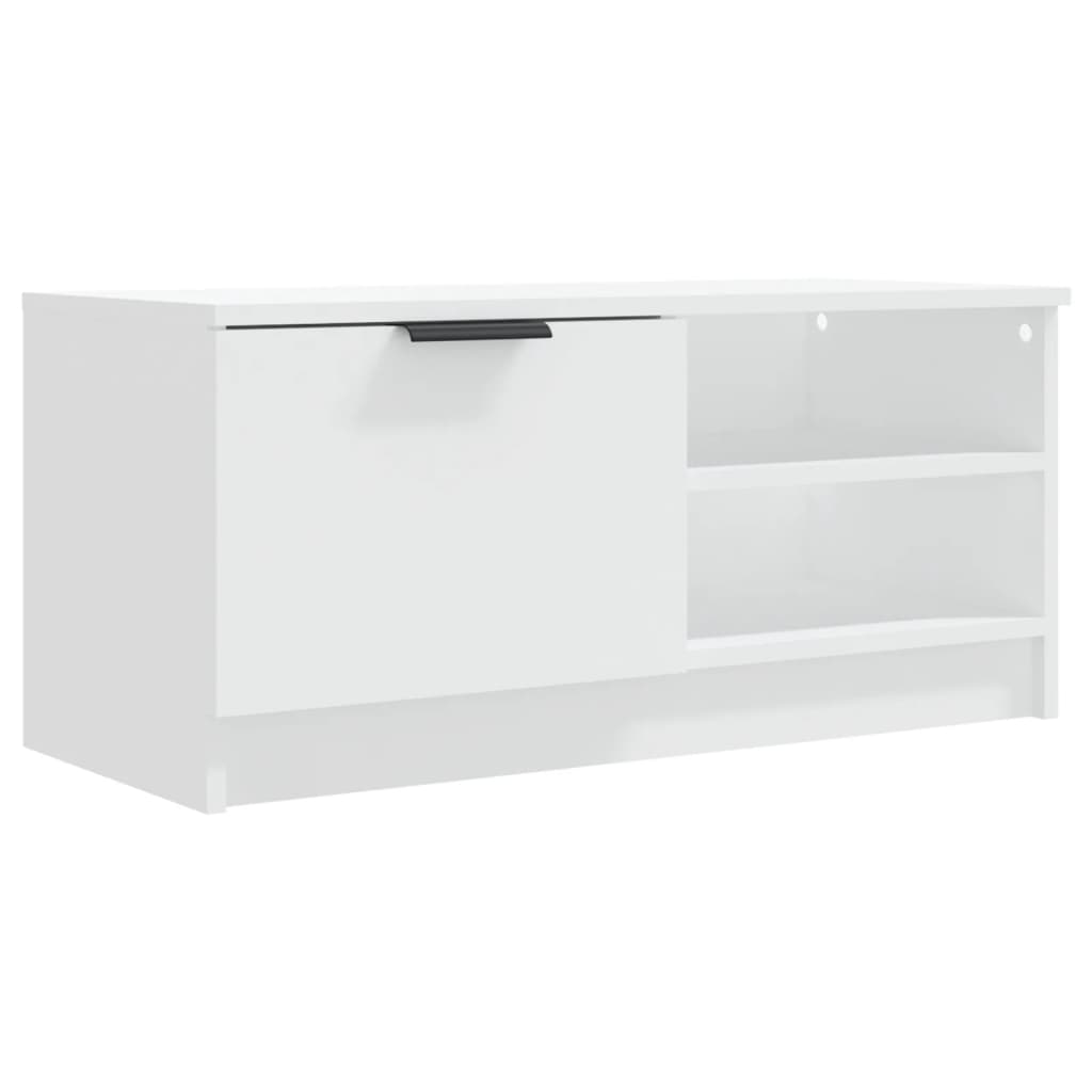 vidaXL TV Cabinet White 80x35x36,5 cm Engineered Wood