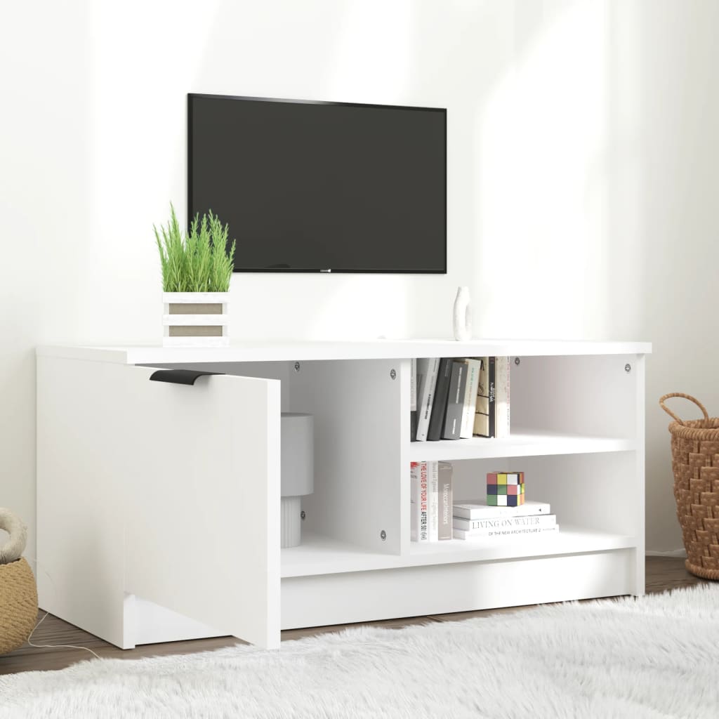 vidaXL TV Cabinet White 80x35x36,5 cm Engineered Wood