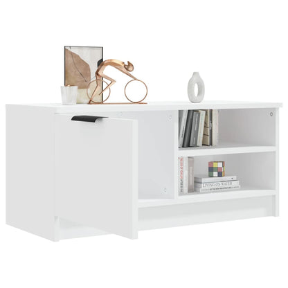 vidaXL TV Cabinet White 80x35x36,5 cm Engineered Wood