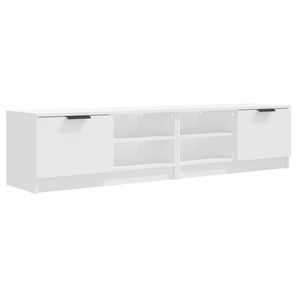 vidaXL 2 Piece TV Cabinet Set White 80x35x36,5 cm Engineered Wood