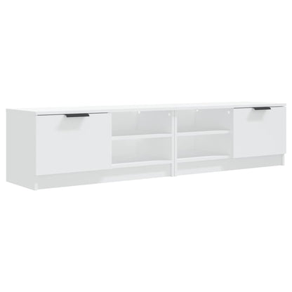 vidaXL 2 Piece TV Cabinet Set White 80x35x36,5 cm Engineered Wood