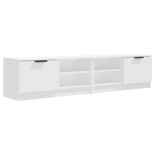 vidaXL 2 Piece TV Cabinet Set White 80x35x36,5 cm Engineered Wood