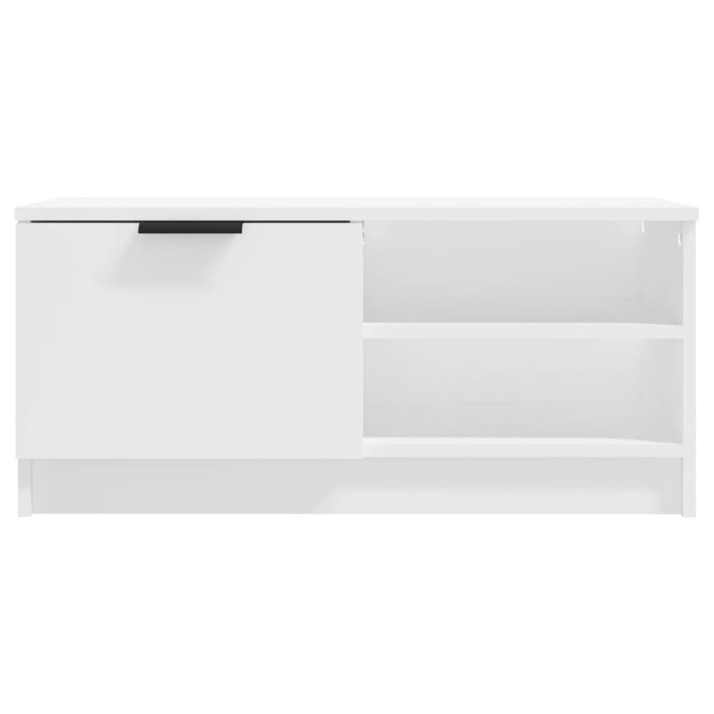 vidaXL 2 Piece TV Cabinet Set White 80x35x36,5 cm Engineered Wood