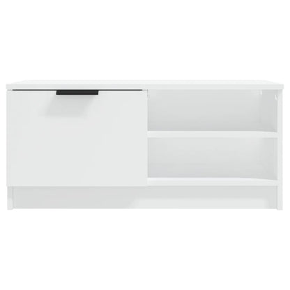 vidaXL 2 Piece TV Cabinet Set White 80x35x36,5 cm Engineered Wood