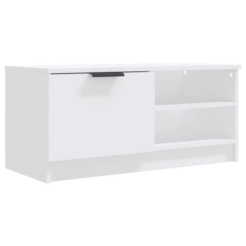 vidaXL 2 Piece TV Cabinet Set White 80x35x36,5 cm Engineered Wood
