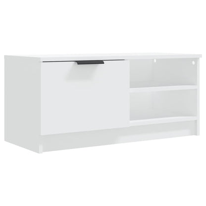 vidaXL 2 Piece TV Cabinet Set White 80x35x36,5 cm Engineered Wood