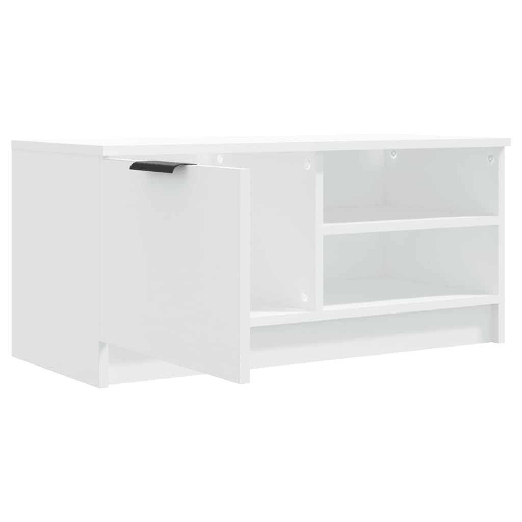vidaXL 2 Piece TV Cabinet Set White 80x35x36,5 cm Engineered Wood