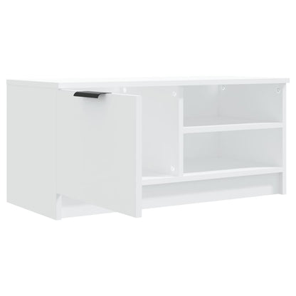 vidaXL 2 Piece TV Cabinet Set White 80x35x36,5 cm Engineered Wood
