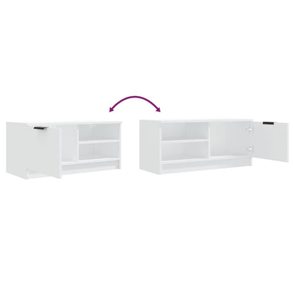 vidaXL 2 Piece TV Cabinet Set White 80x35x36,5 cm Engineered Wood